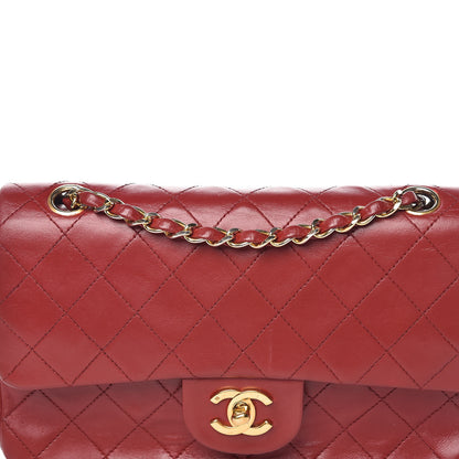 Chanel Lambskin Quilted Small Double Flap Red 11 of 13