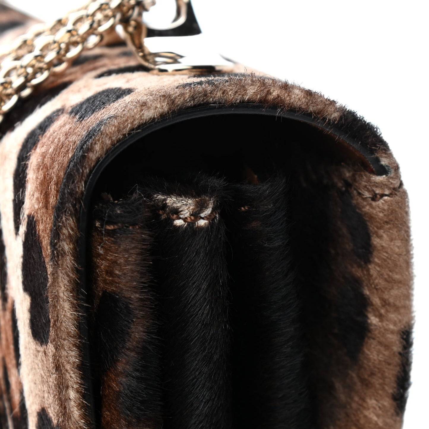 Pony Hair Leopard Print Va Va Voom Shoulder Bag