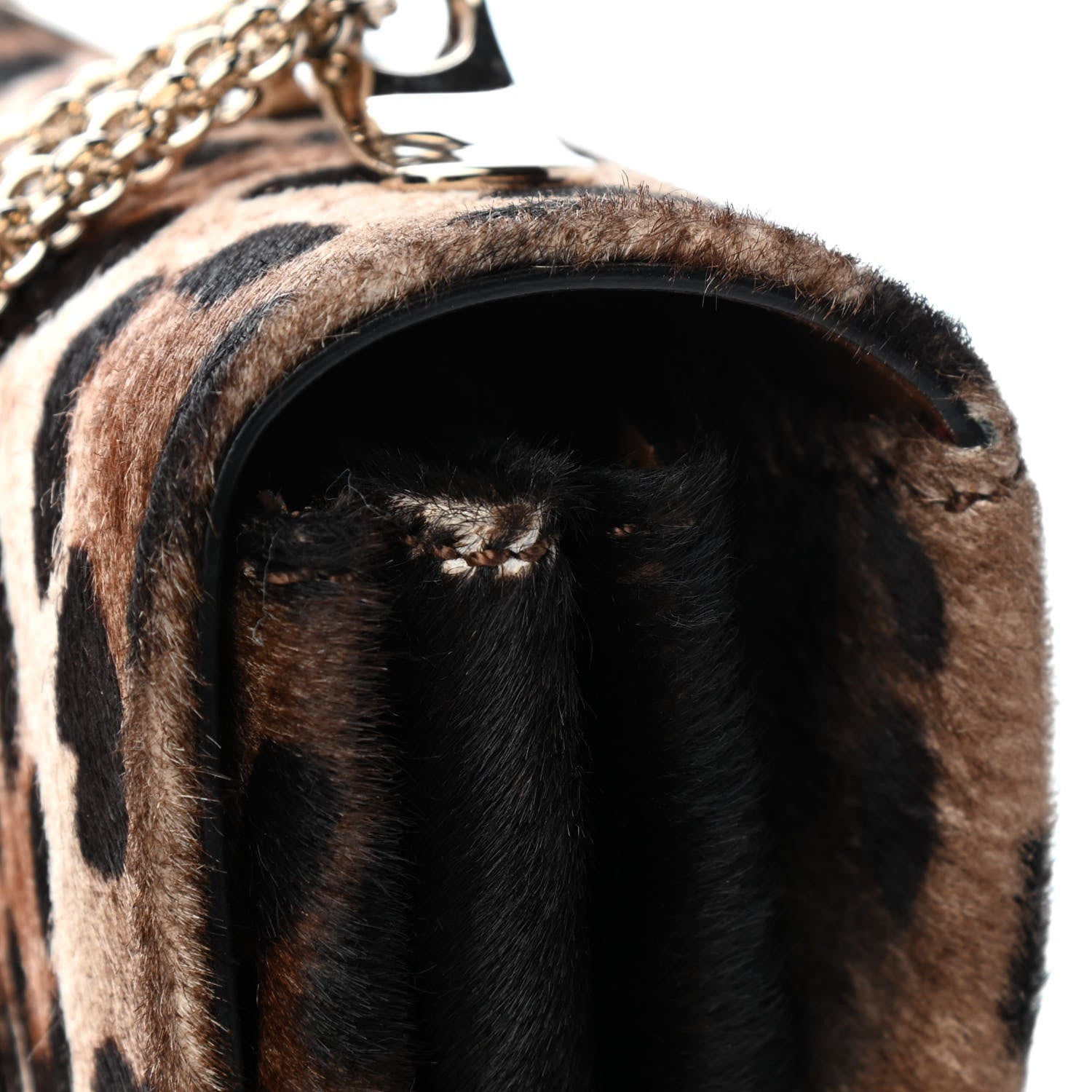Valentino Garavani Pony Hair Leopard Print Va Va Voom Shoulder Bag 8 of 11