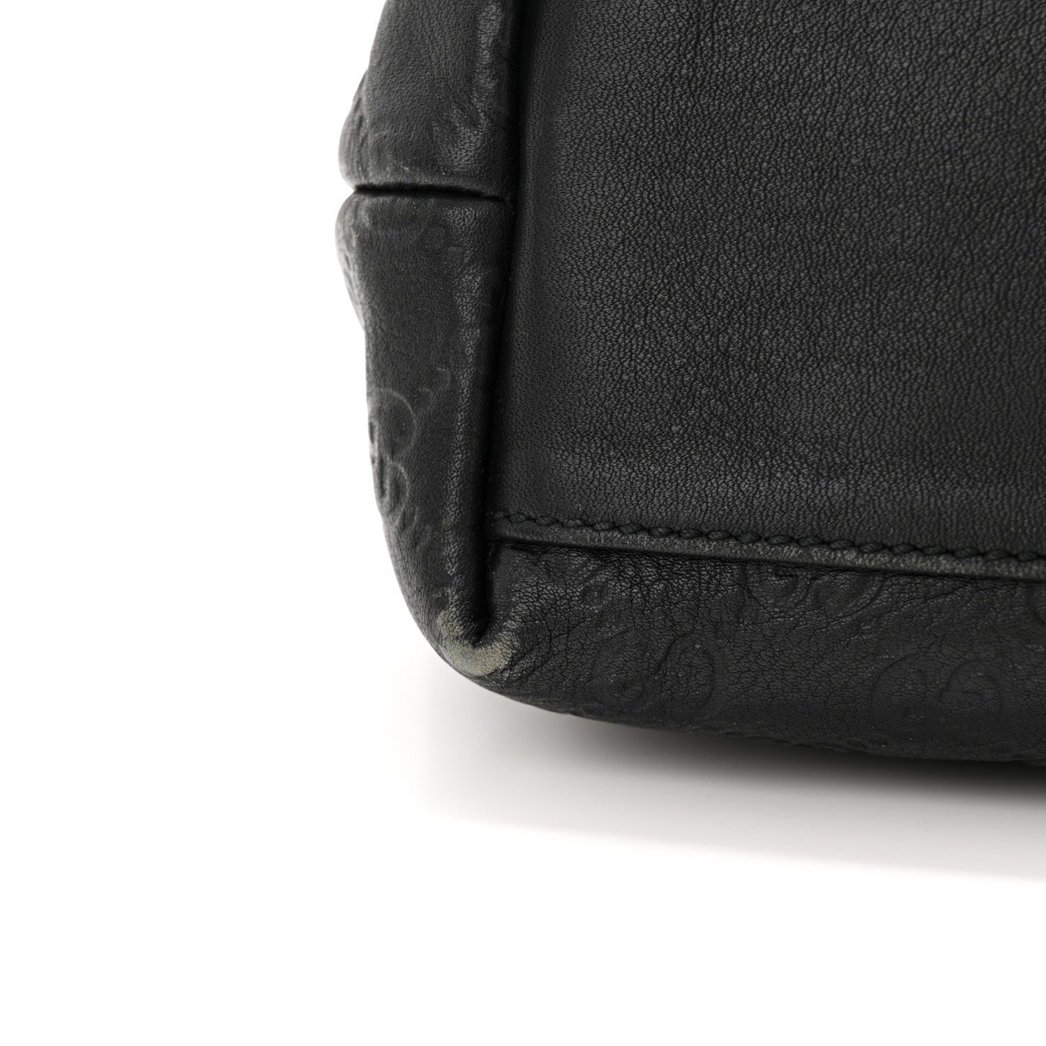 Gucci ssima Medium Zippered Shopping Tote Black 19 of 20
