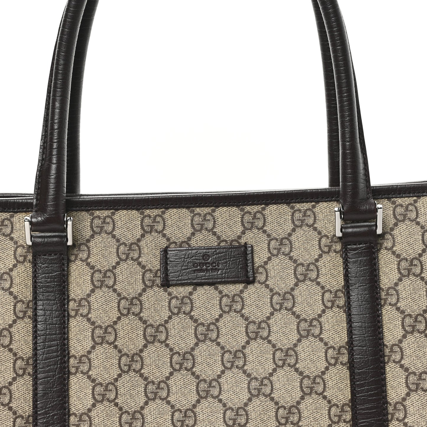 GG Plus Monogram Medium Joy Tote Dark Brown