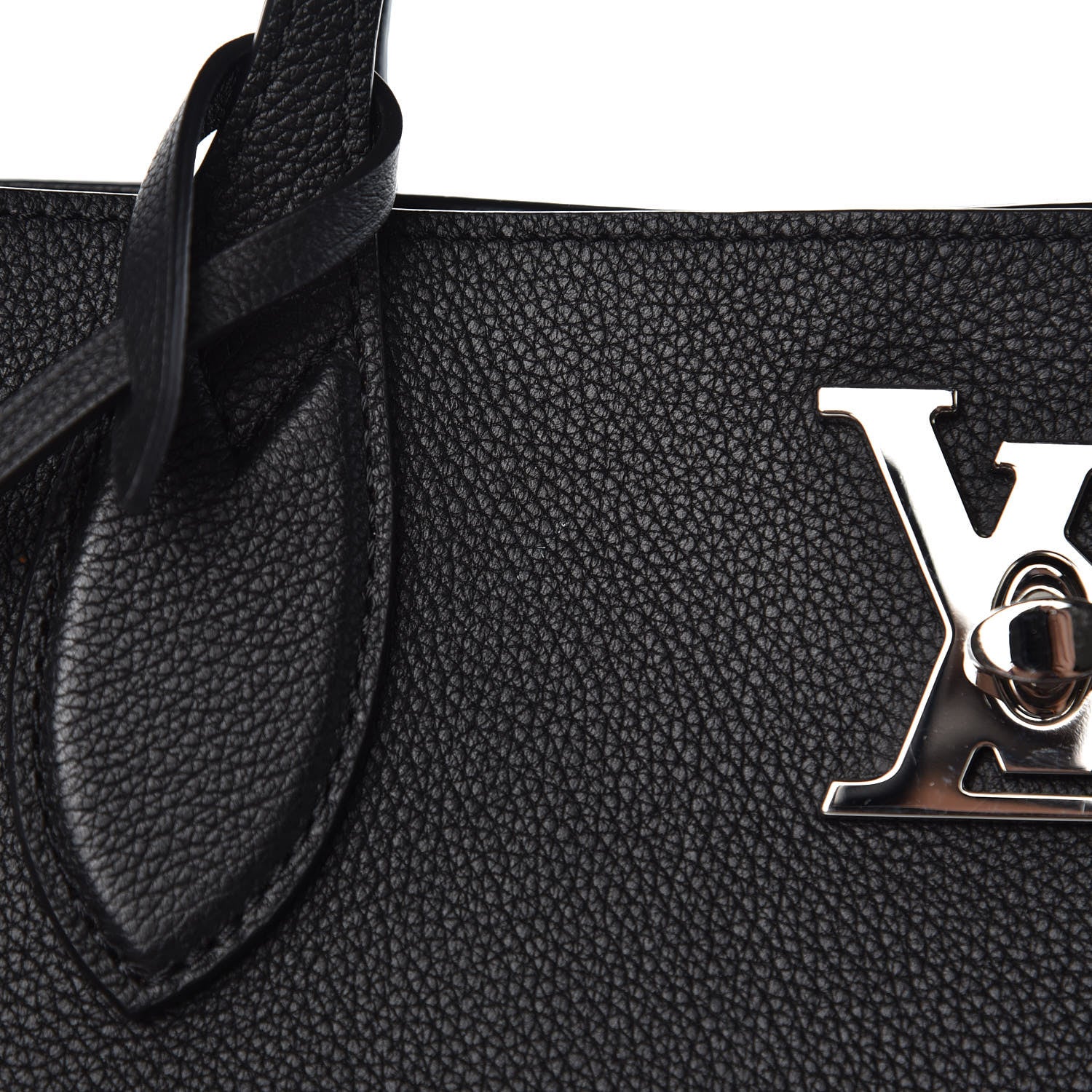 Louis Vuitton Calfskin Lockme Go Tote Black 8 of 15