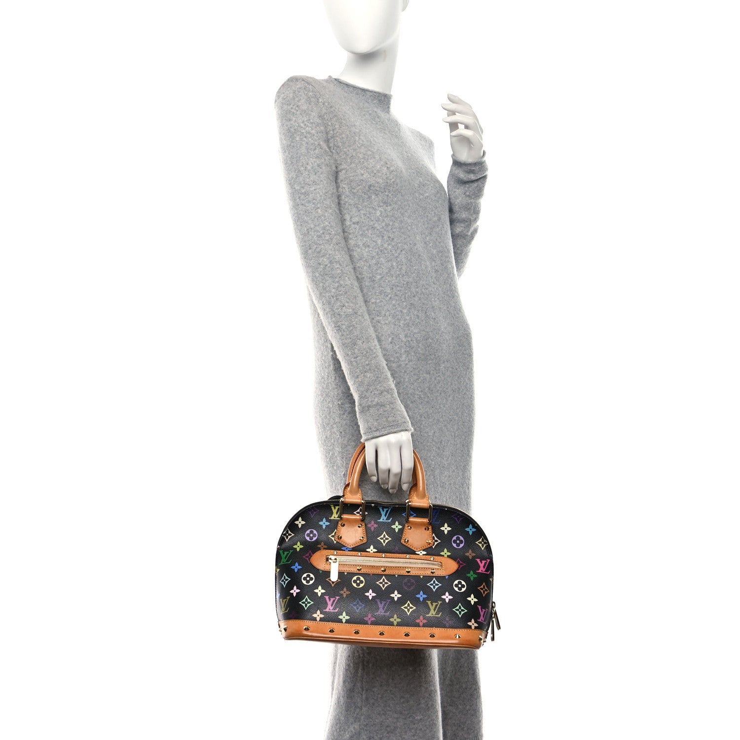 Louis Vuitton Monogram Multicolor Alma Black 2 of 10