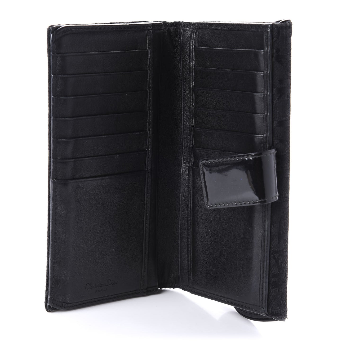 Monogram Saddle Wallet Black