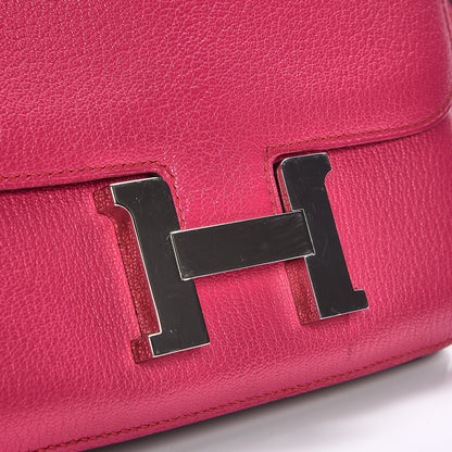 Hermes Chevre Mysore Constance 18 Rose Shocking 15 of 15