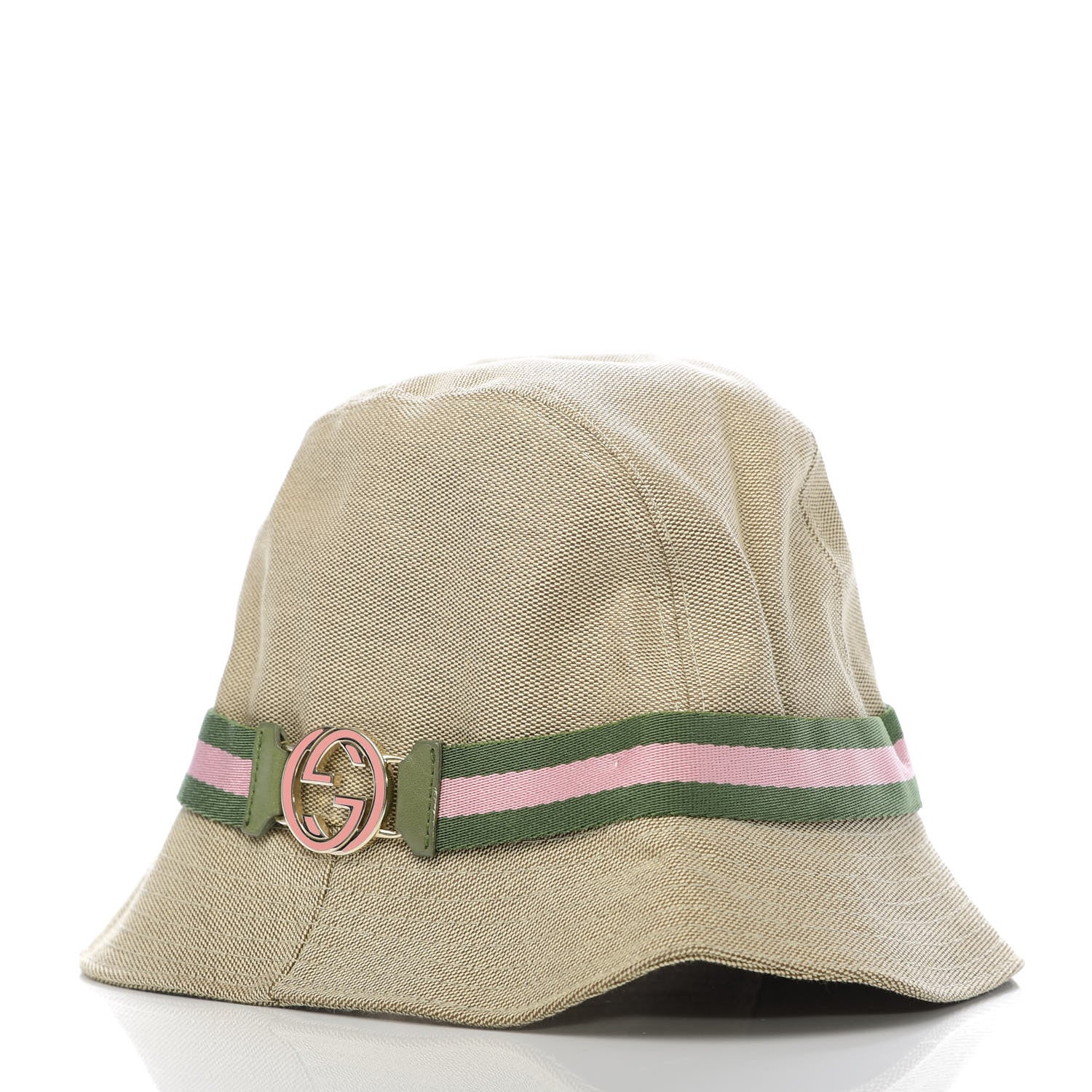 Gucci Nylon Web Interlocking G Bucket Hat M Pink 3 of 5