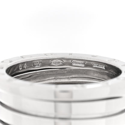 Bulgari 18K White Gold B.Zero1 Four-Band Ring 54 7 4 of 5