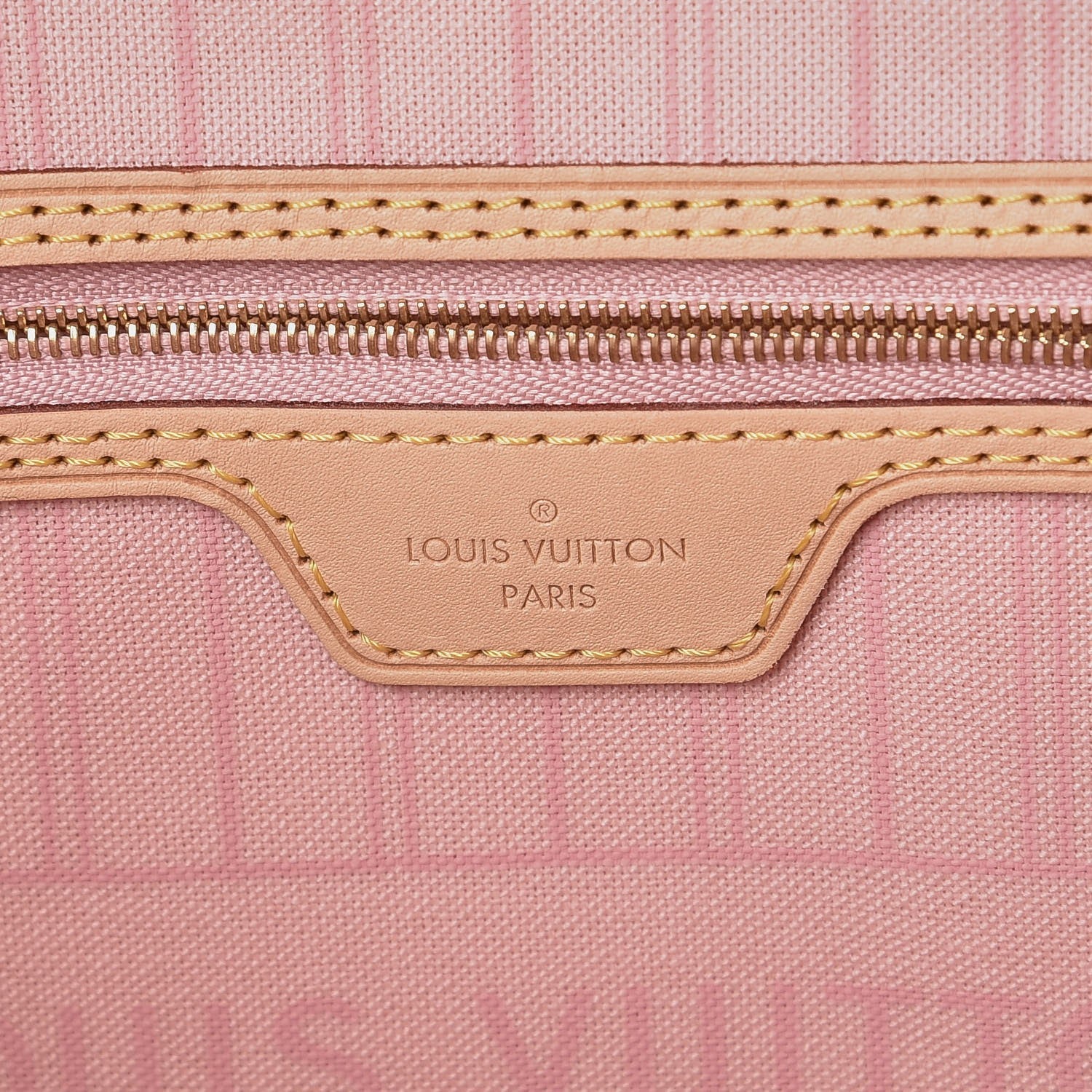 Louis Vuitton Damier Azur Neo Neverfull MM Rose Ballerine 7 of 9