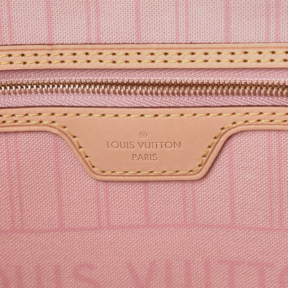 Louis Vuitton Damier Azur Neo Neverfull MM Rose Ballerine 7 of 9
