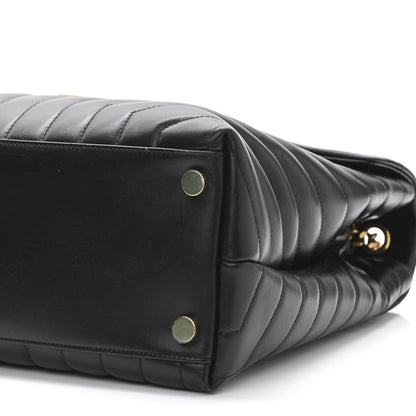 Saint Laurent Calfskin Y Quilted Monogram Large Loulou Chain Satchel Black 11 of 11
