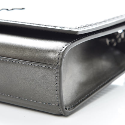 Saint Laurent Ribbed Calfskin Medium Monogram Kate Satchel Anthracite 6 of 11