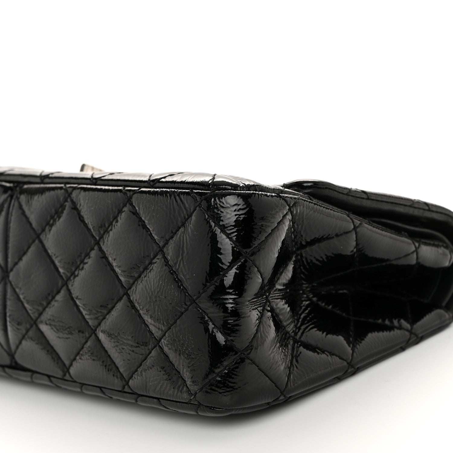 Chanel Distressed Patent Quilted 2.55 Reissue 226 Flap Black 10 of 10