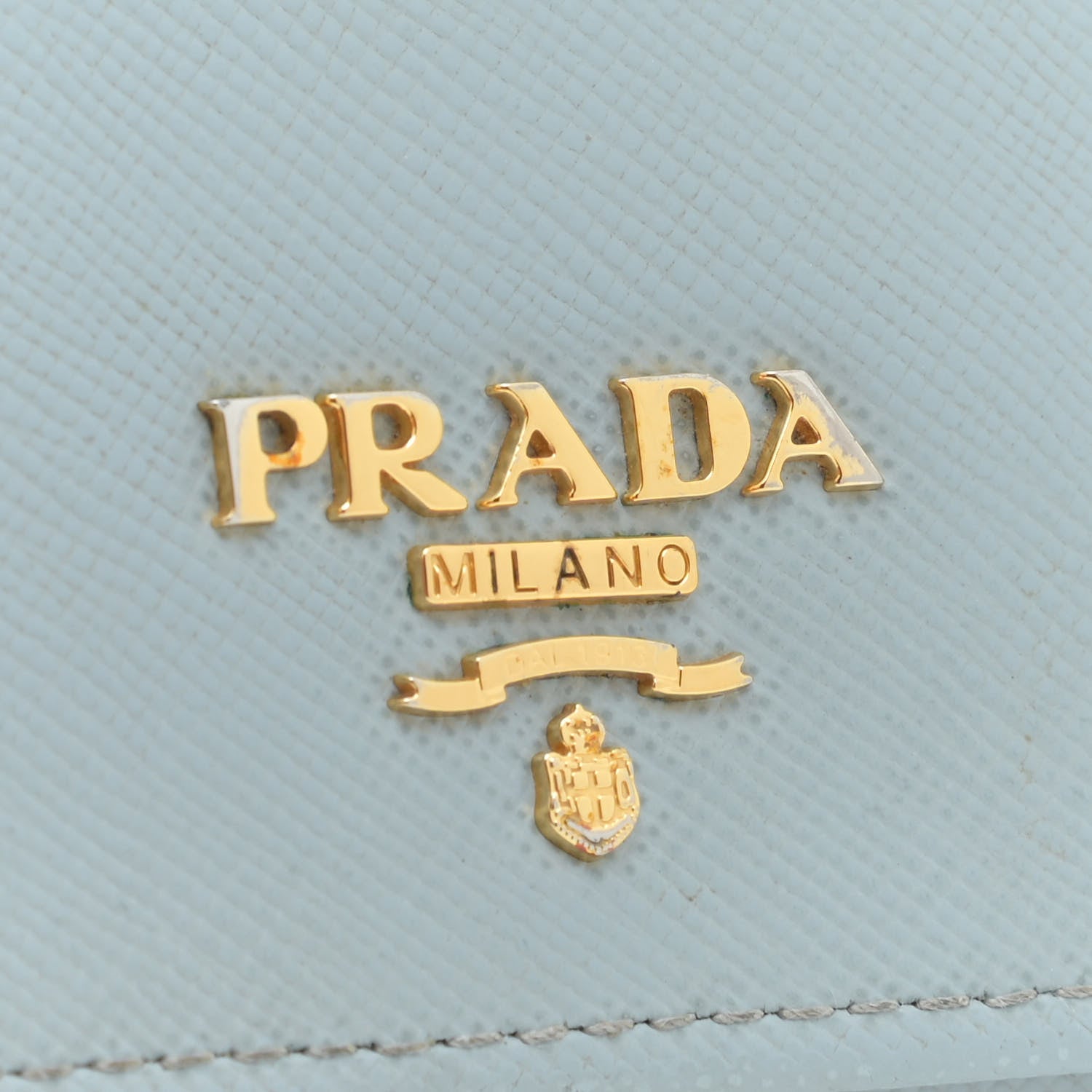 Prada Saffiano Metal Continental Flap Wallet Lago 8 of 13