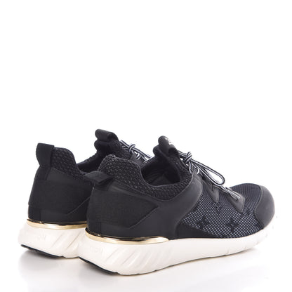 Louis Vuitton Technical Nylon Monogram Rubber Aftergame Sneakers 37.5 Black 4 of 8