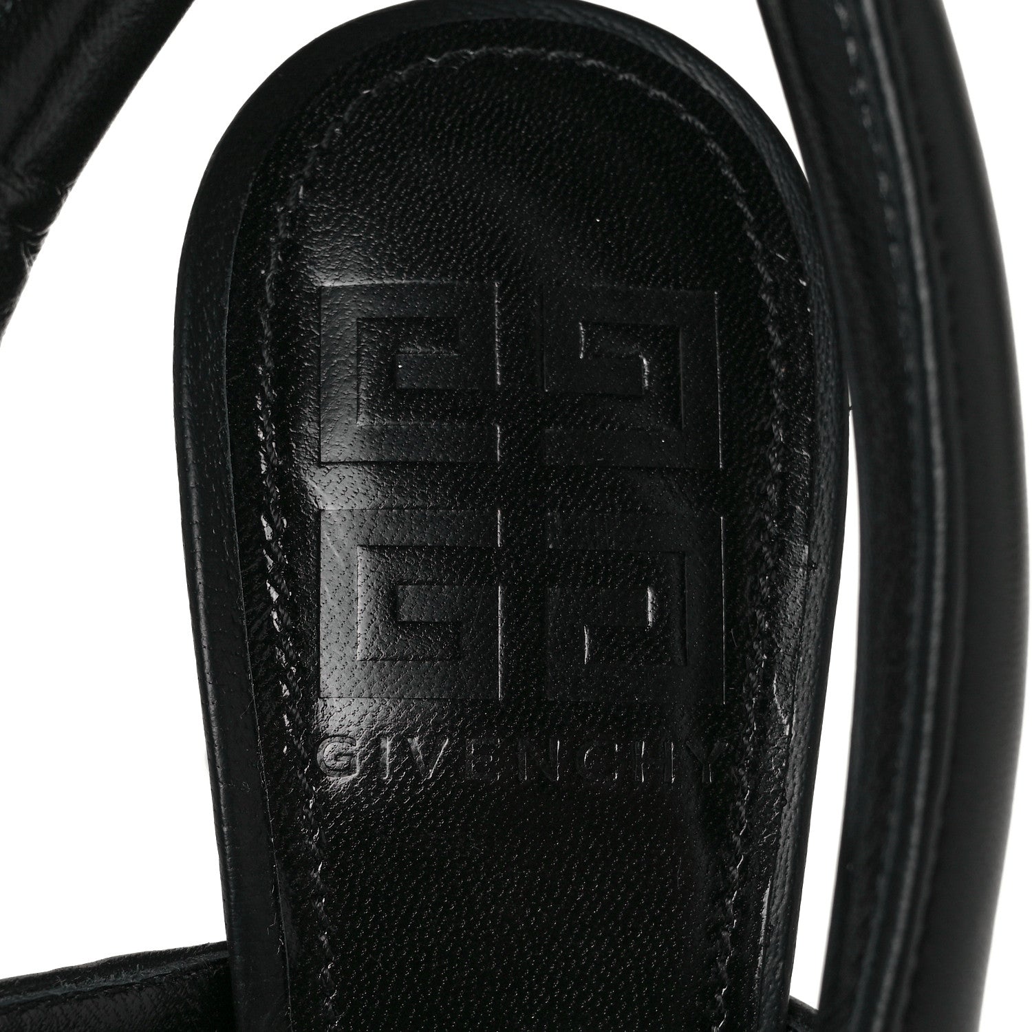 Givenchy Lambskin 4G Logo Horn Sandals 36 Black 13 of 20