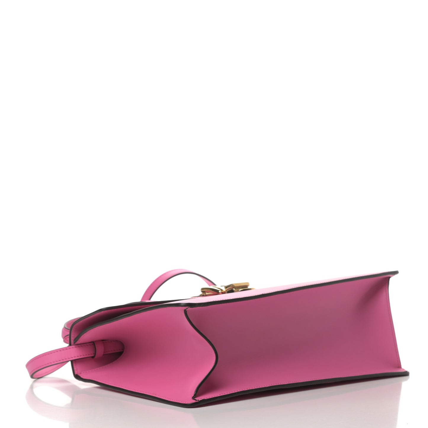 Vitello Fontanella Web Medium Sylvie Top Handle Bag Pink Tropical Flower