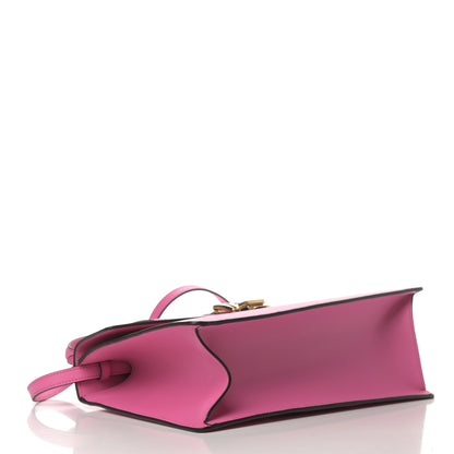 Gucci Vitello Fontanella Web Medium Sylvie Top Handle Bag Pink Tropical Flower 4 of 12