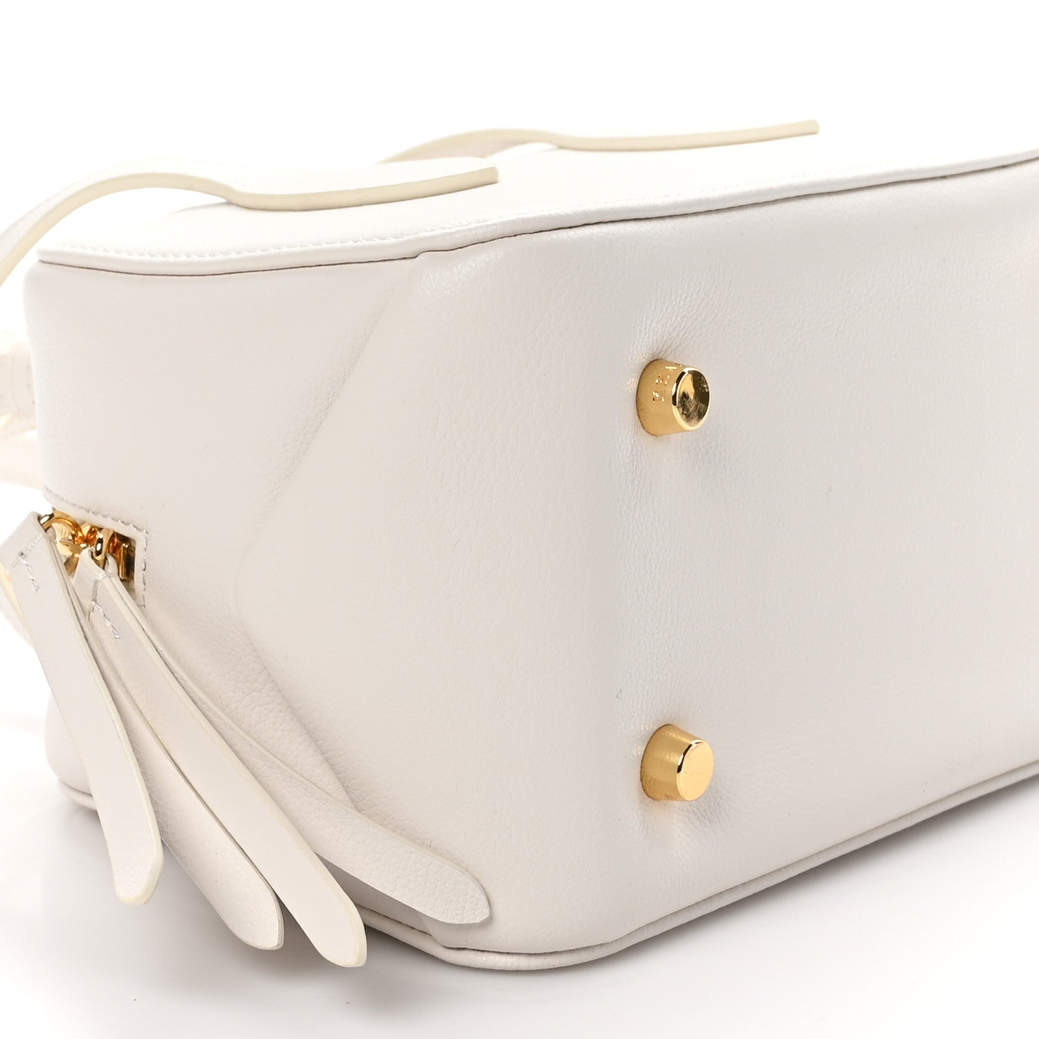 Khaite Pebbled Calfskin Small Maeve Bag Cream 8 of 9