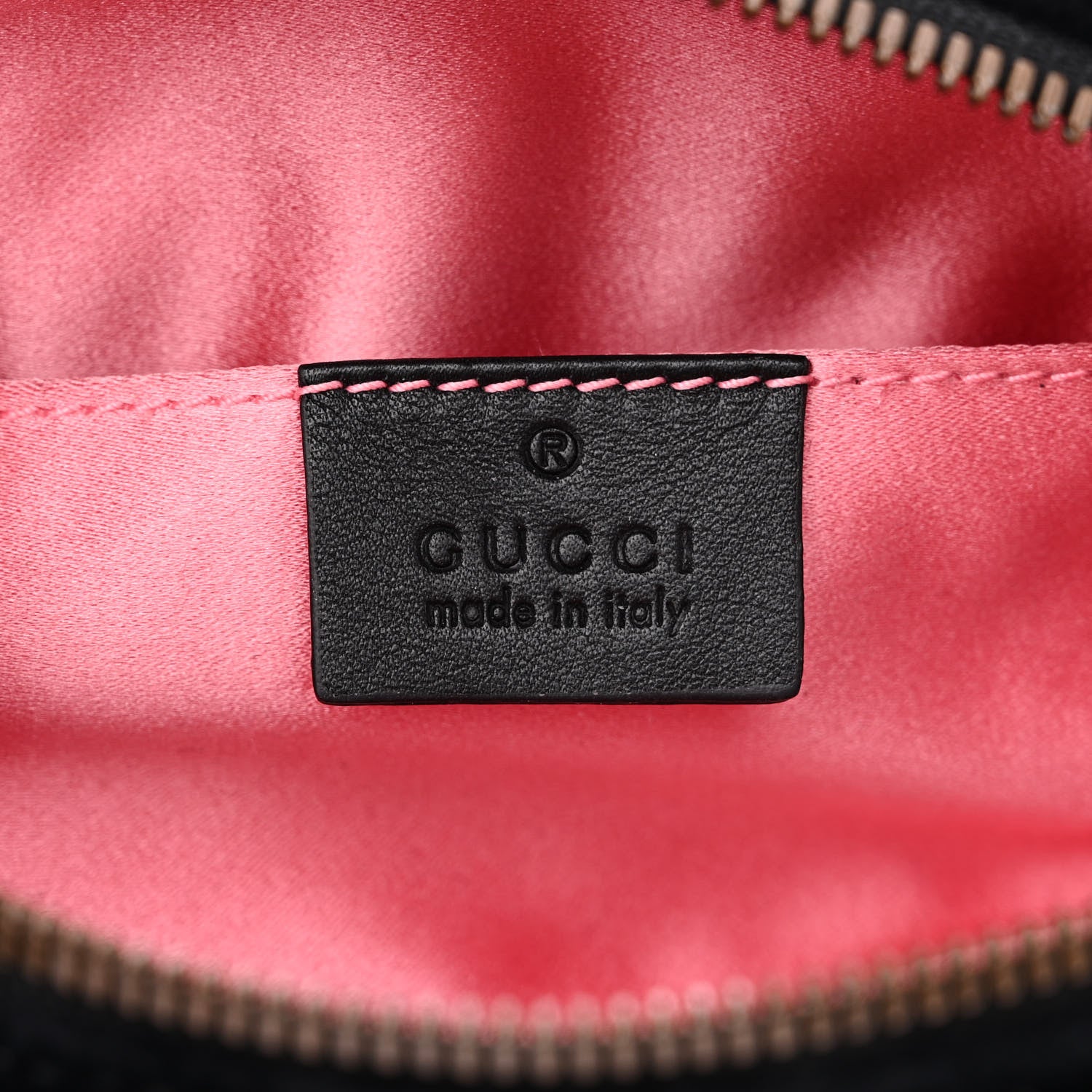 Gucci Velvet Matelasse GG Marmont Belt Bag Black 6 of 13