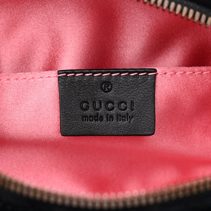 Gucci Velvet Matelasse GG Marmont Belt Bag Black 6 of 13