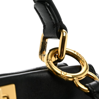 Fendi Nappa Mini Peekaboo Iconic Satchel Black 12 of 12