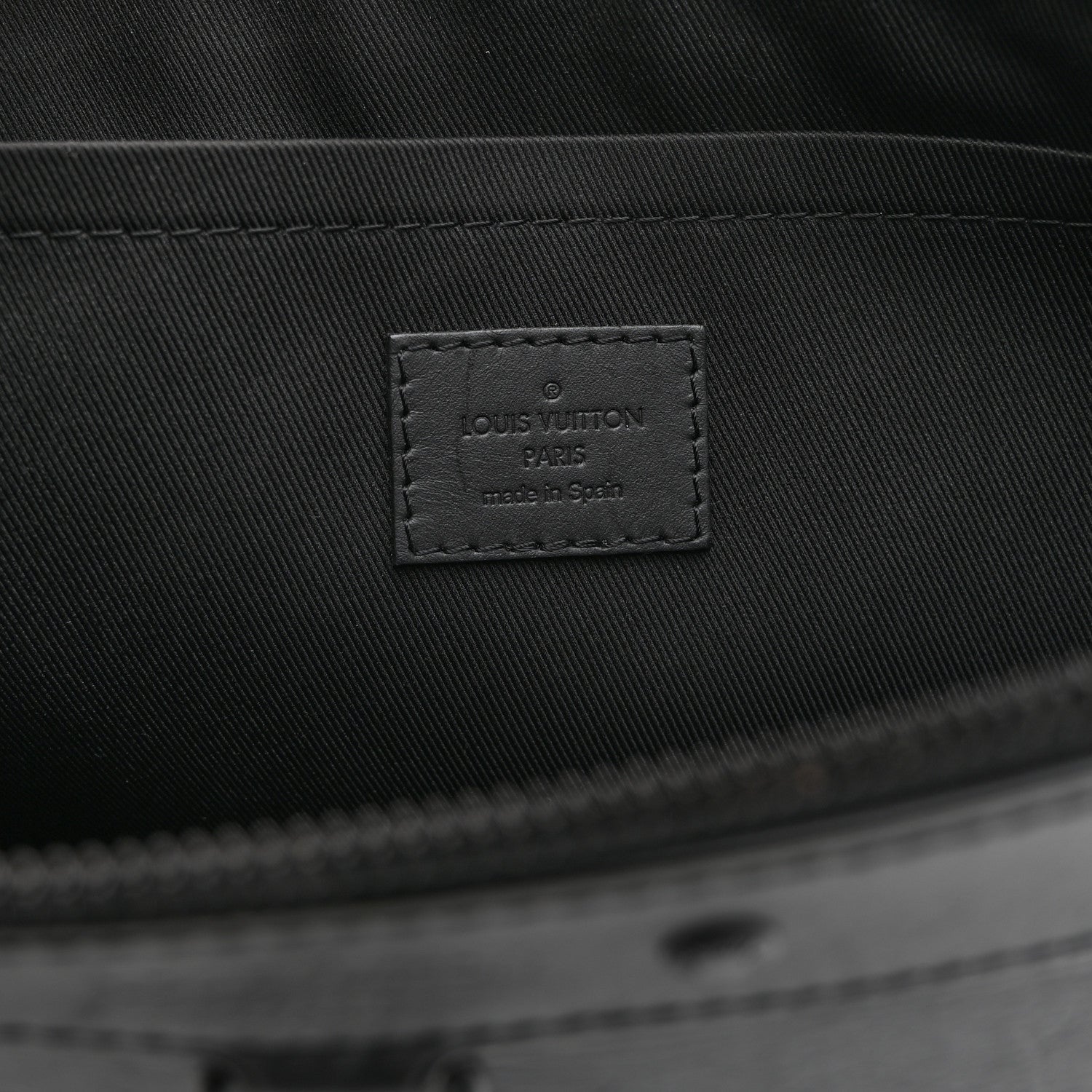 Louis Vuitton Calfskin Monogram Shadow Discovery Pochette Black 6 of 10