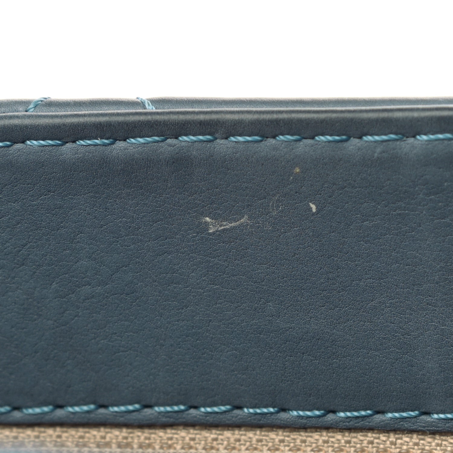 Chanel Washed Calfskin Quilted Hamptons Flap Bag Blue 10 of 13