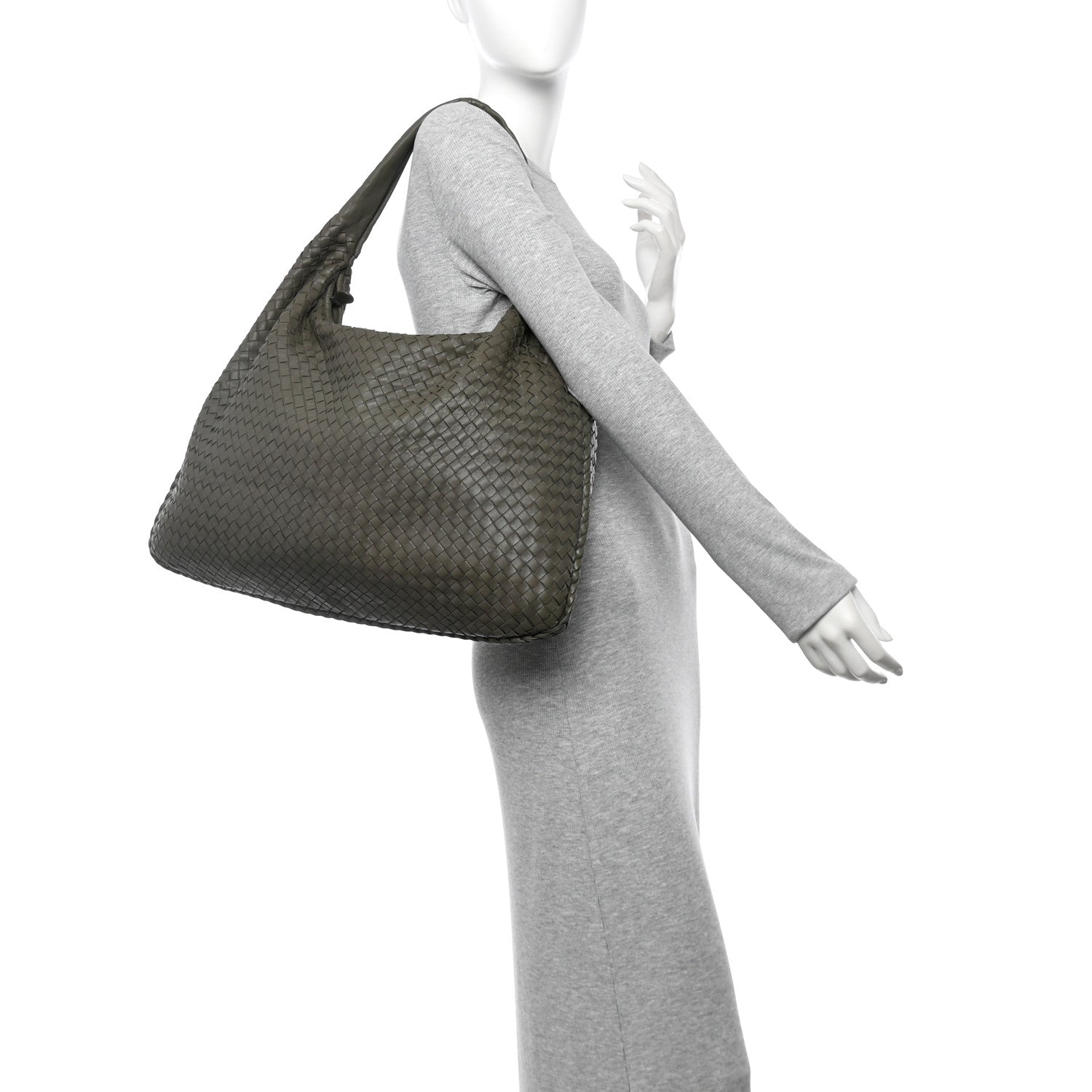 Bottega Veneta Nappa Intrecciato Large Veneta Hobo Fume 2 of 16