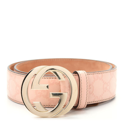 Gucci Guccissima Interlocking G Belt 80 32 Light Pink 1 of 5