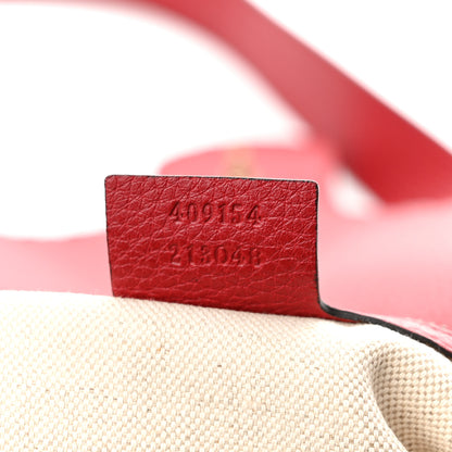 Gucci Cellarius Calfskin Feline GG Marmont Flap Shoulder Bag Vulcanic Red 7 of 10