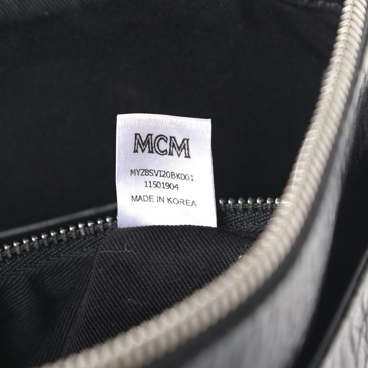MCM Visetos Crossbody Pouch Black 7 of 13