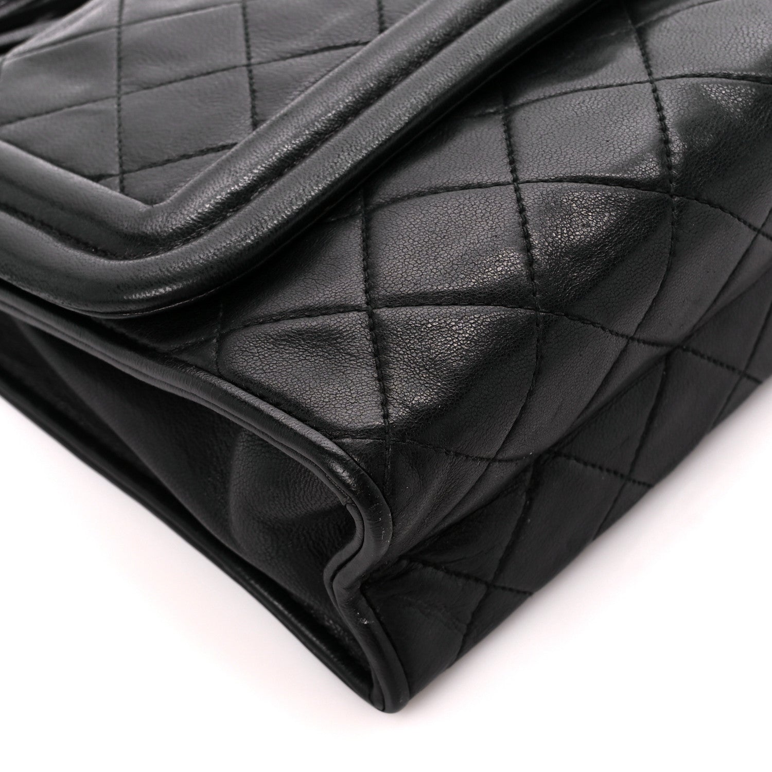 Chanel Lambskin Quilted Tassel Flap Black 10 of 12