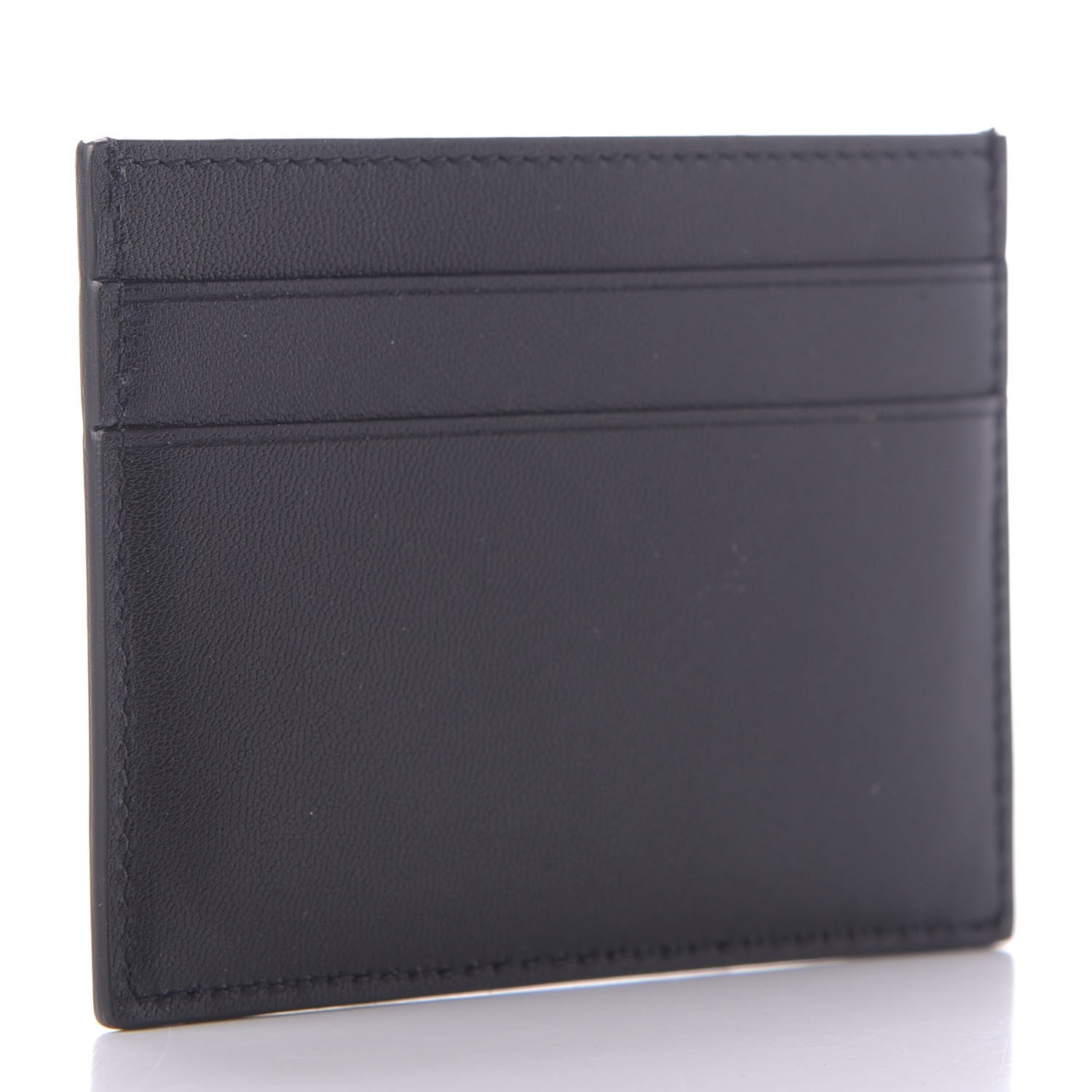 Balenciaga Flat Calfskin Logo Cash Card Holder Black White 3 of 8