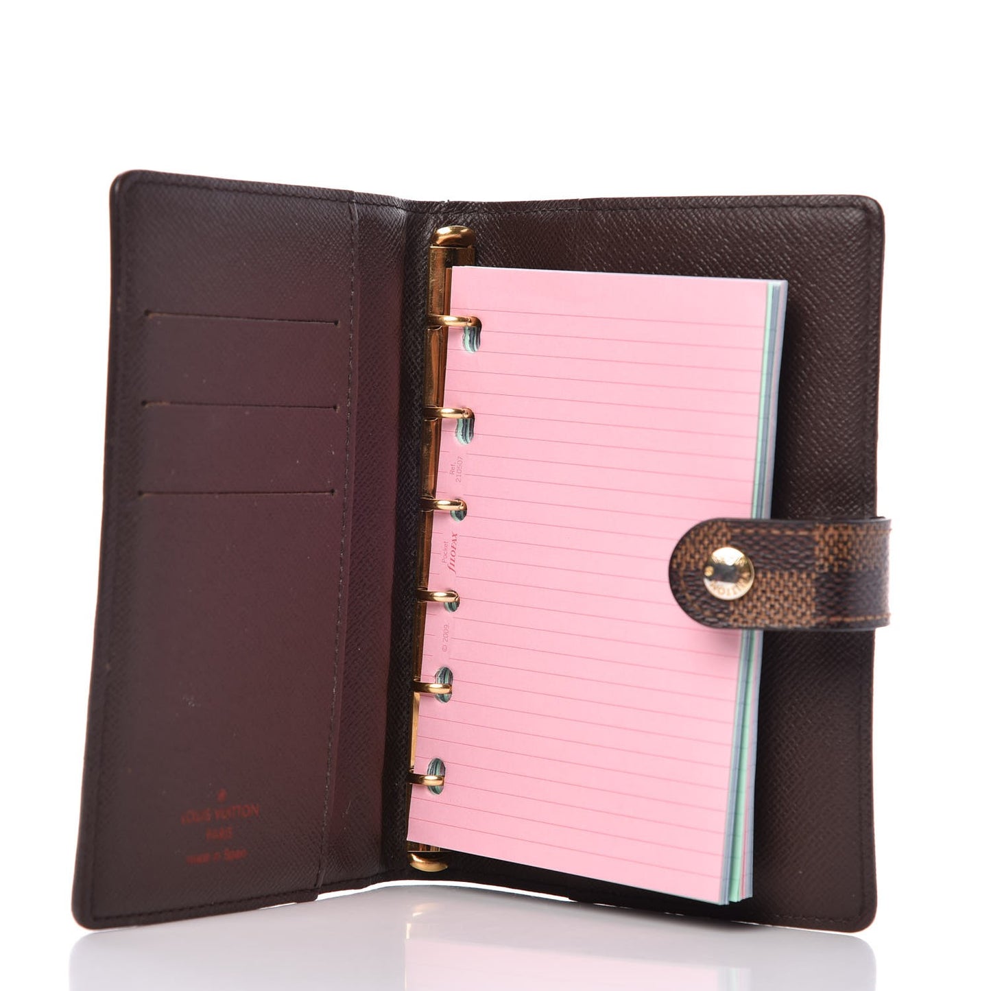 Damier Ebene Small Ring Agenda Cover
