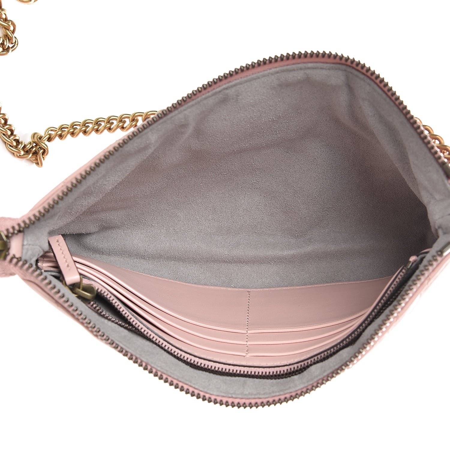 Gucci Calfskin Matelasse Mini GG Marmont Chain Bag Perfect Pink 5 of 10
