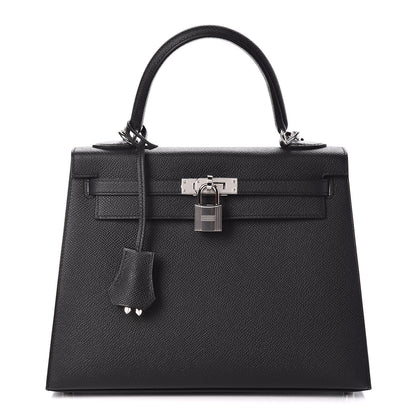 Hermes Epsom Kelly Sellier 25 Black 1 of 45