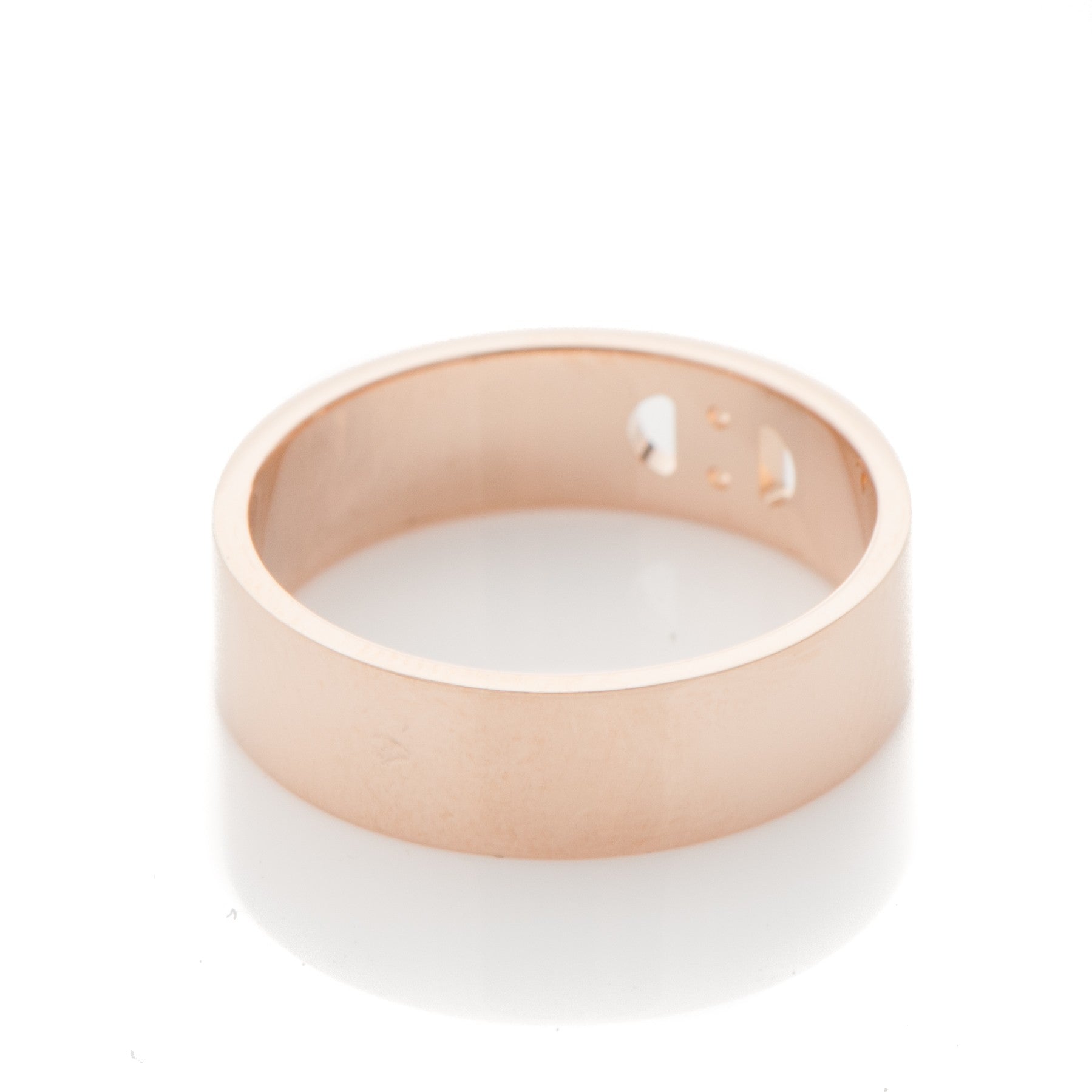 Hermes 18K Rose Gold Diamond PM H D'Ancre Ring 54 7 3 of 4