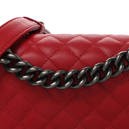 Chanel Lambskin Quilted Small Boy Flap Red 8 of 10