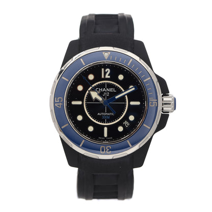 Chanel Stainless Steel Ceramic Rubber 41mm J12 Marine Automatic Watch Black 1 of 4