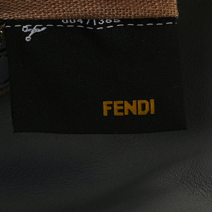 Fendi Vitello Flamingo Enamel Interchangeable Strap Baguette Grigio Chiaro Latte Tabacco 6 of 14