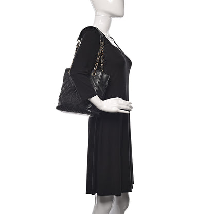 Chanel Caviar Quilted Petit Shopping Tote PST Black 2 of 14