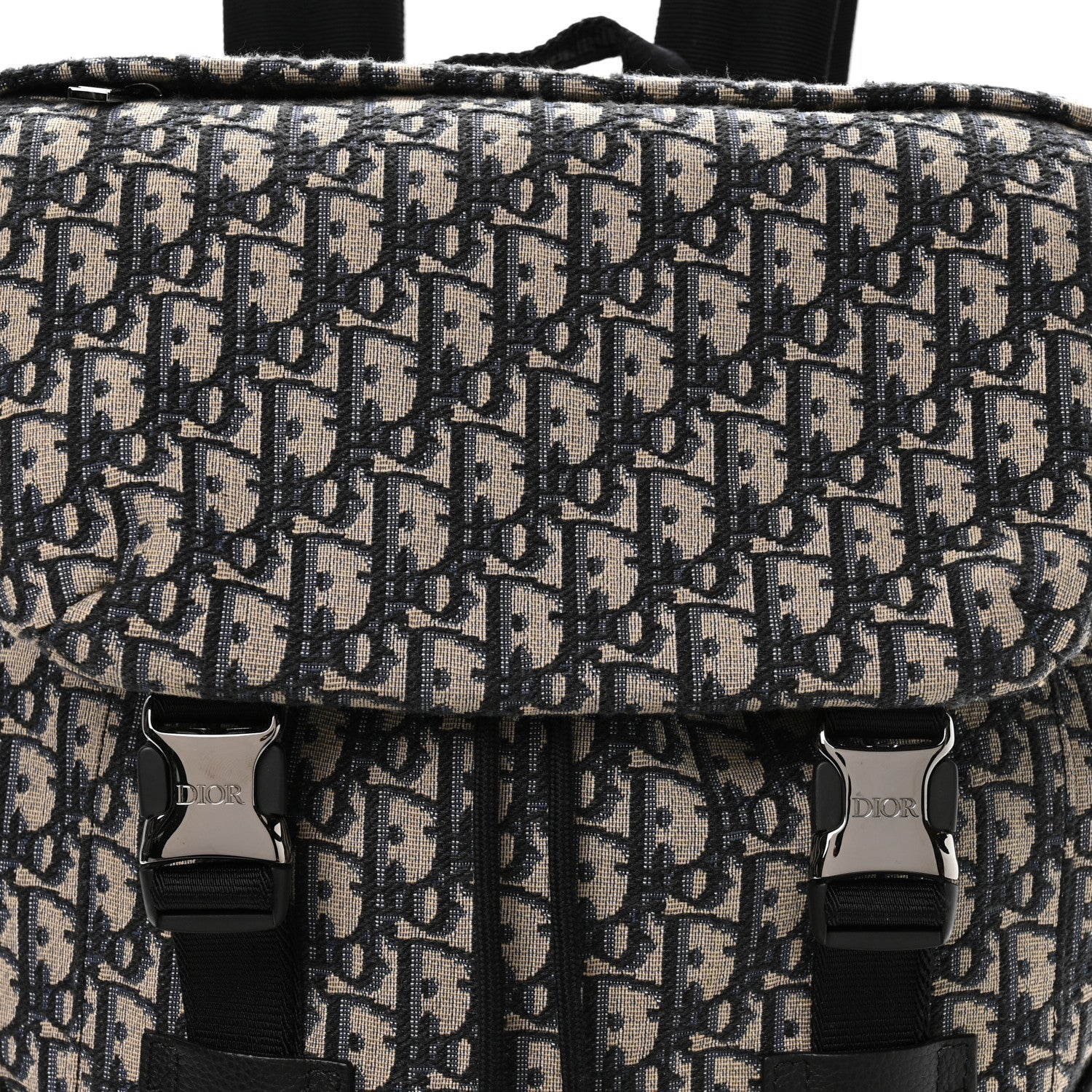 Christian Dior Oblique Explorer Backpack Blue Black 7 of 9