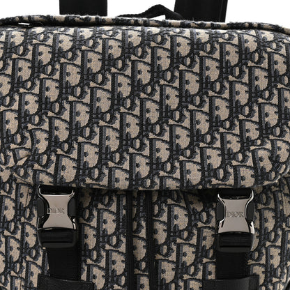 Christian Dior Oblique Explorer Backpack Blue Black 7 of 9