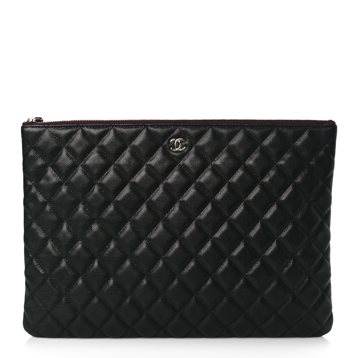 Chanel Caviar Quilted Large Cosmetic Case Black 1 of 10