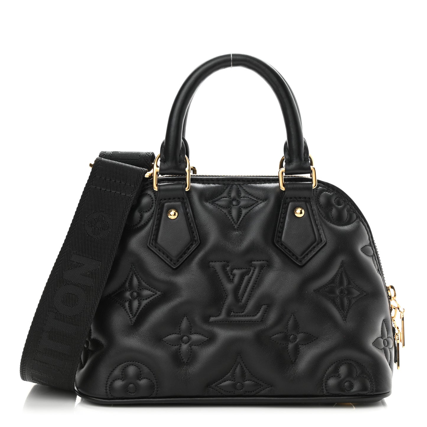 Calfskin Bubblegram Alma BB Black
