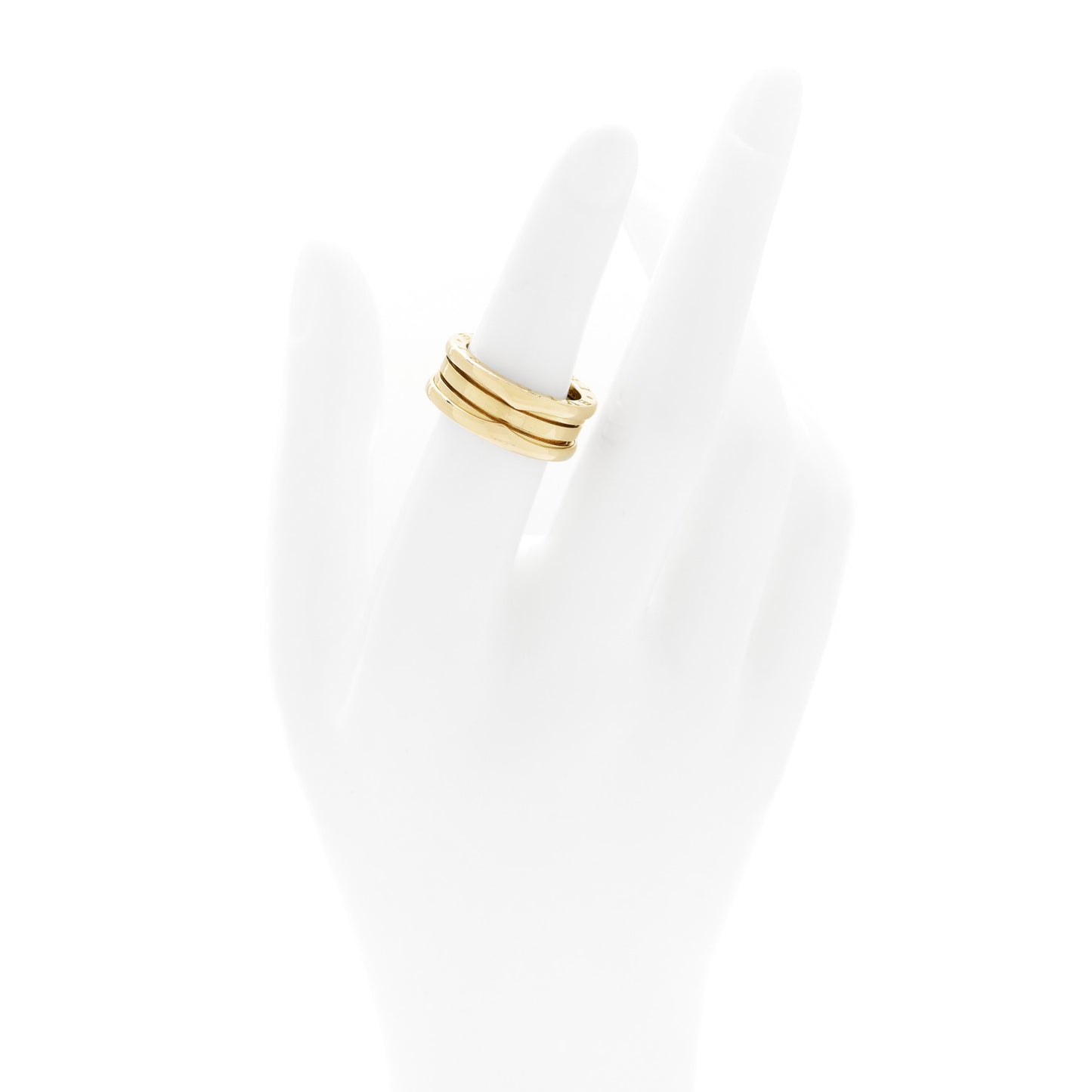 18K Yellow Gold B.Zero1 Three-Band Ring 52 6