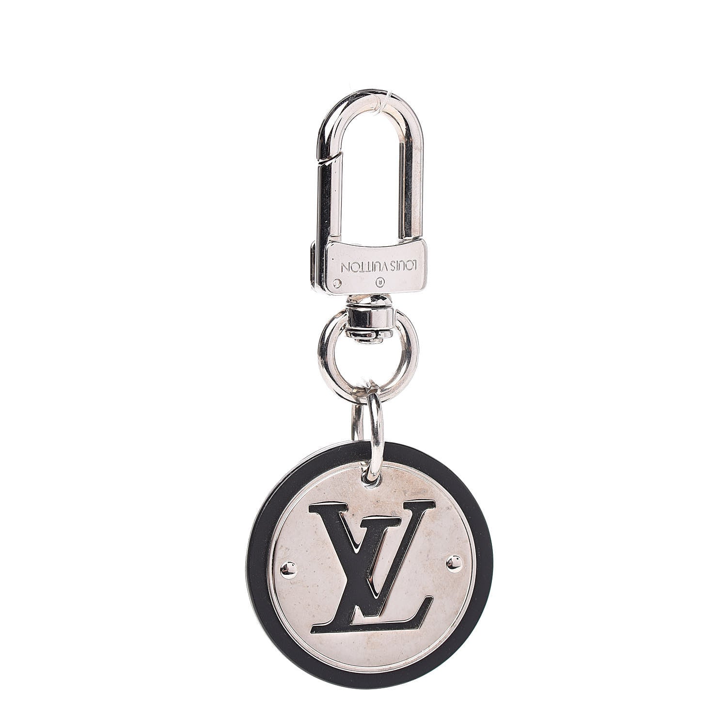 Louis Vuitton LV Circle Bag Charm Key Holder Silver 1 of 3