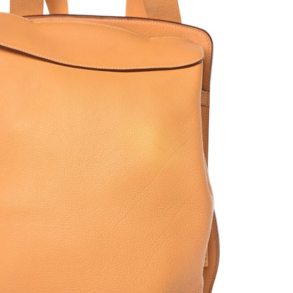 Hermes Taurillon Clemence Sherpa Backpack Sable 13 of 16