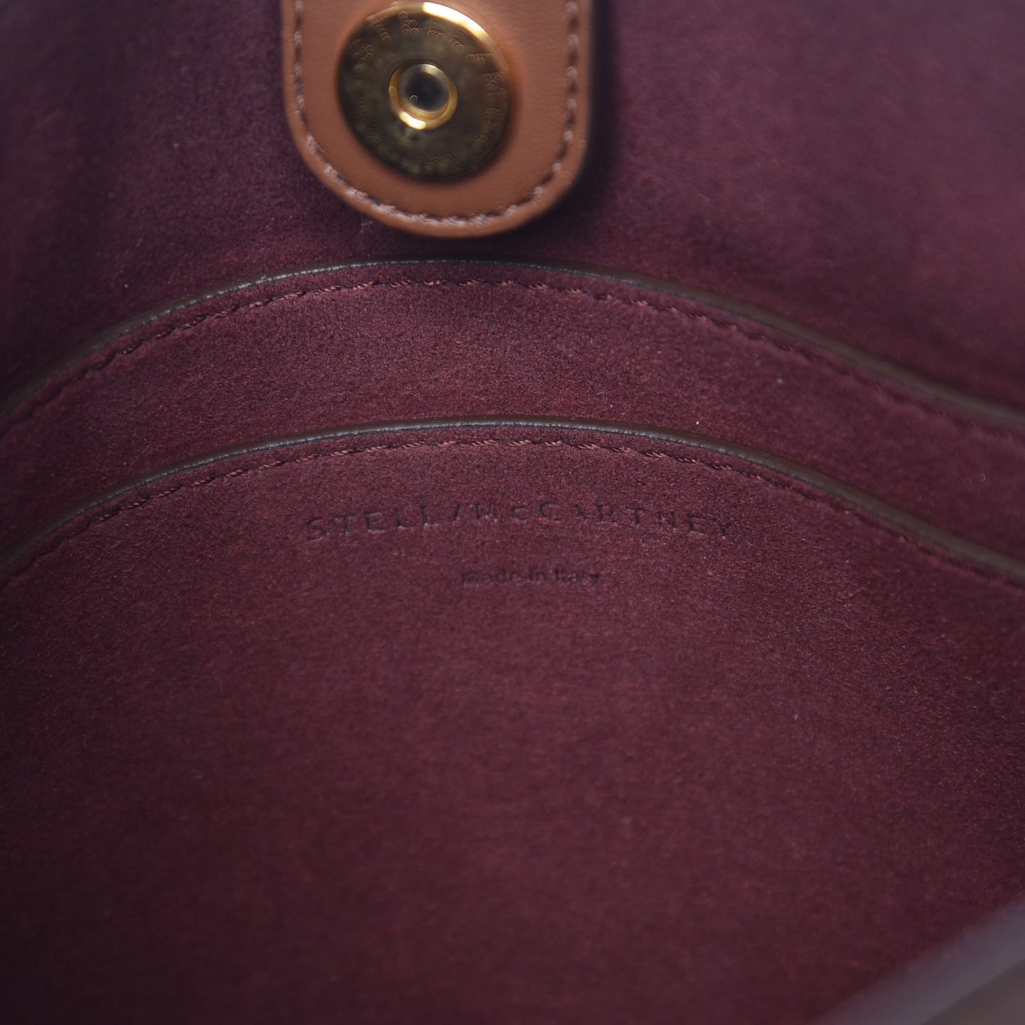 Eco Alter Nappa Perforated Logo Mini Crossbody Cinnamon