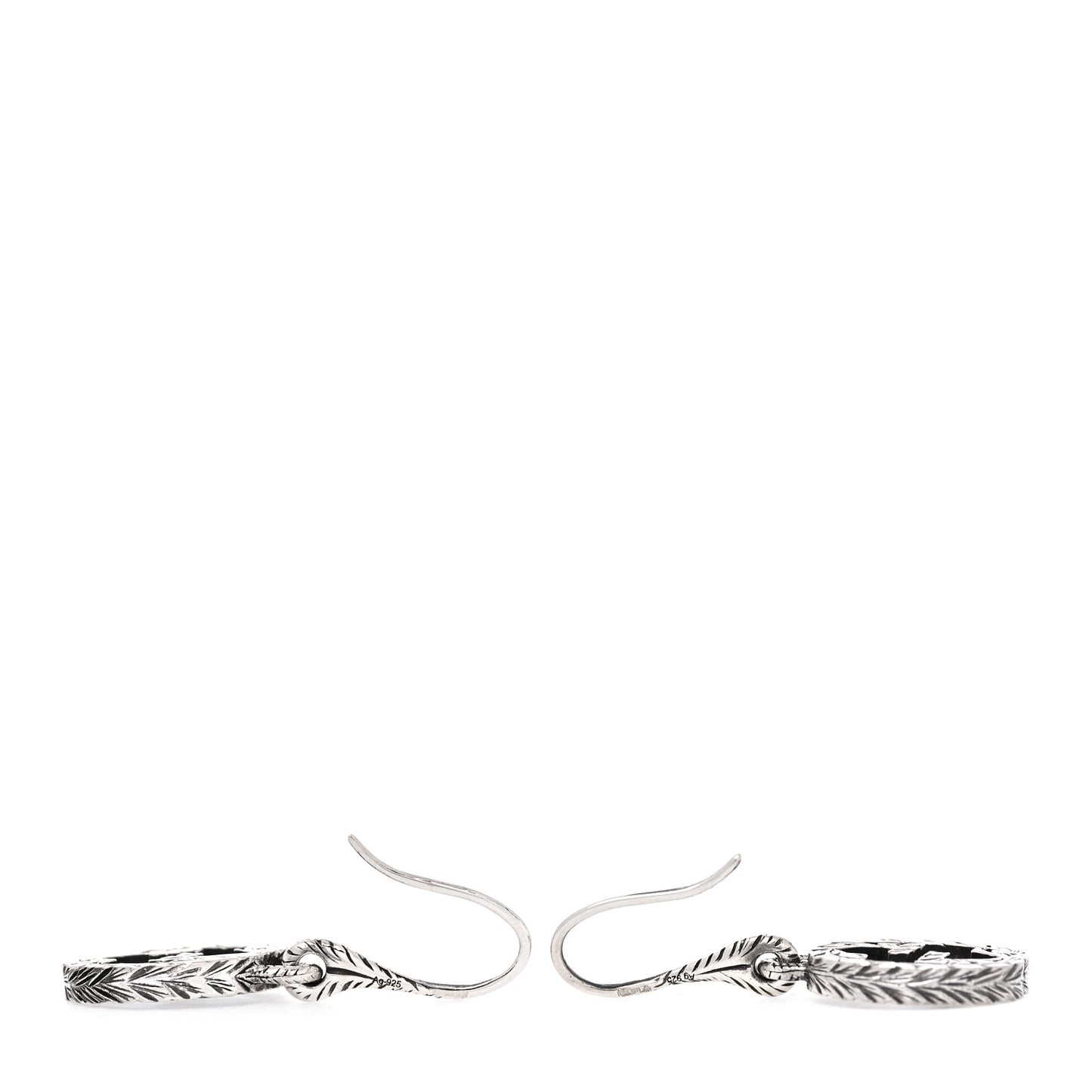 Sterling Silver Interlocking GG Drop Earrings